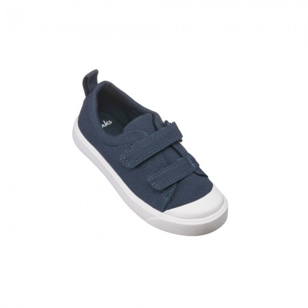 Παιδικό Clarks sneakers πάνινο City Flare Lo T 26141584 Navy Μπλε