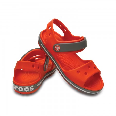 Πορτοκαλί πέδιλο Crocs 12856-818 crocband sandal kids tangerine