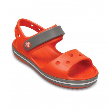 Πορτοκαλί πέδιλο Crocs 12856-818 crocband sandal kids tangerine