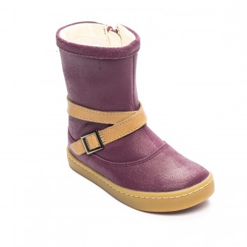 Μπορντό δερμάτινη μπότα Clarks Cute may Fst 26127503