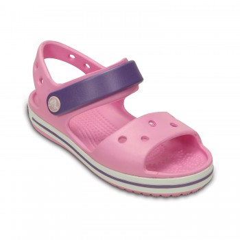 Ροζ πέδιλο Crocs 12856-6ML crocband sandal kids carnation