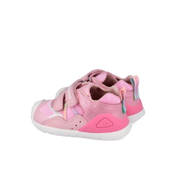Biomecanics Παιδικά Sneakers Ανατομικά με Σκρατς Ροζ 262103-A032