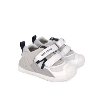 Biomecanics Παιδικά Sneakers Ανατομικά με Σκρατς Λευκά 262122-C050